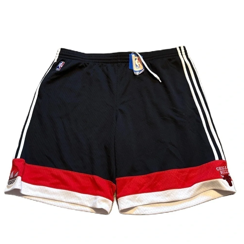 Adidas Chicago Bulls Basketball Shorts NEW 2X Black Red